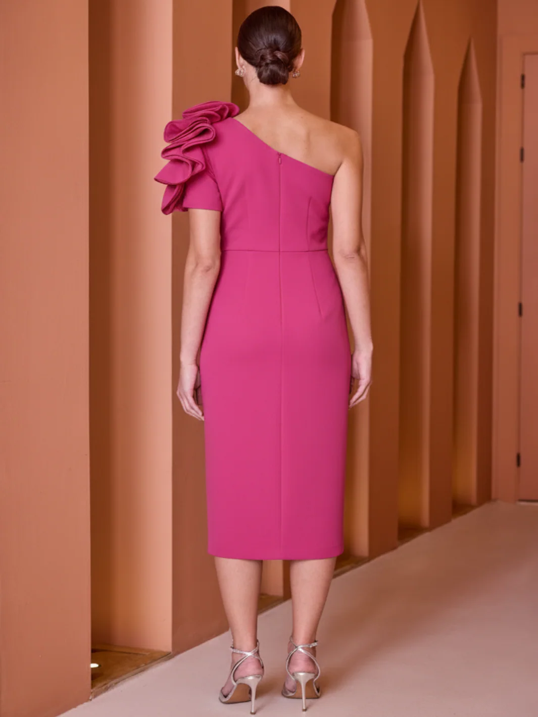 Carla Ruiz Dress 52602 In Fuschia Pink - Image 3