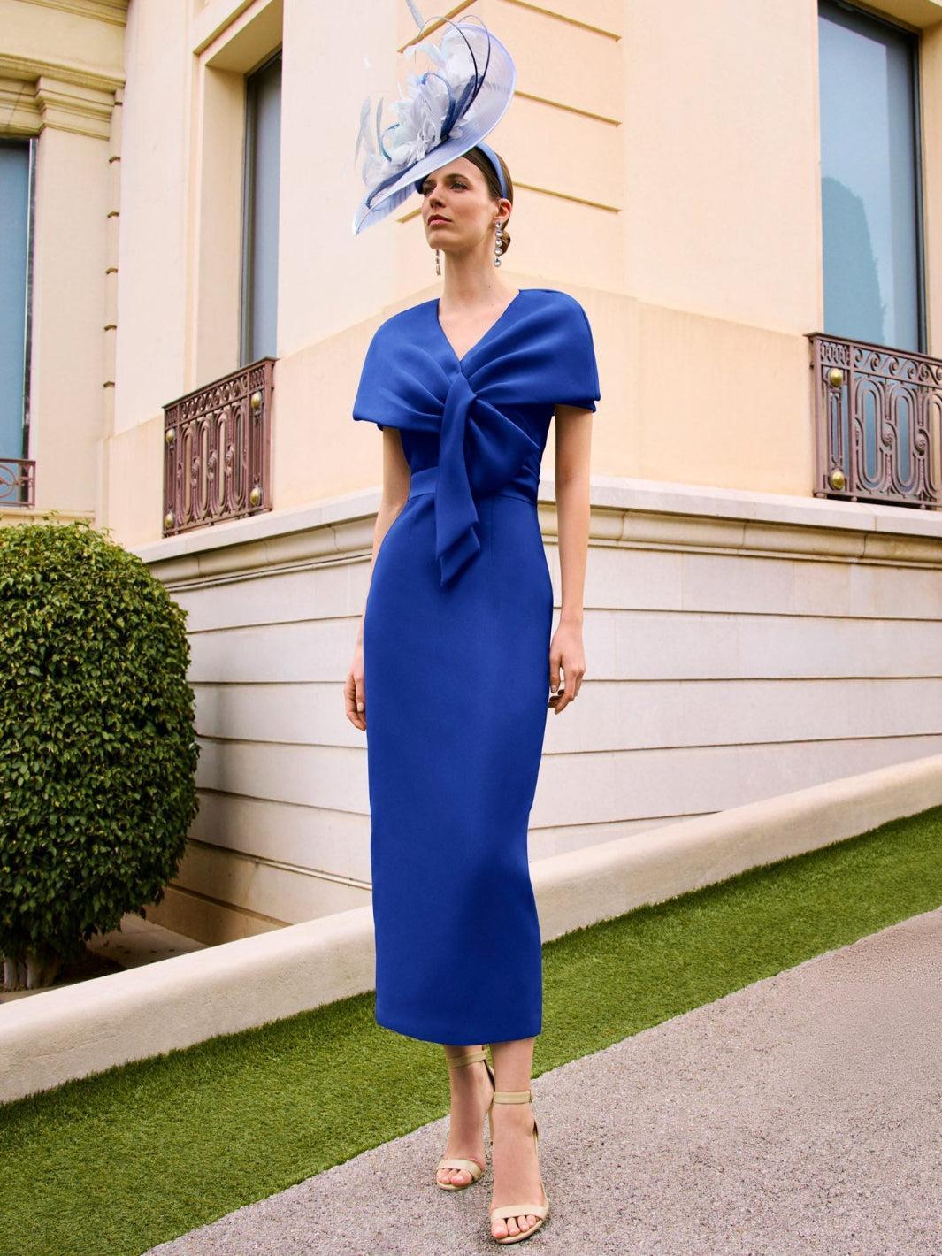 Couture Club Dress 1G97 In Royal Blue
