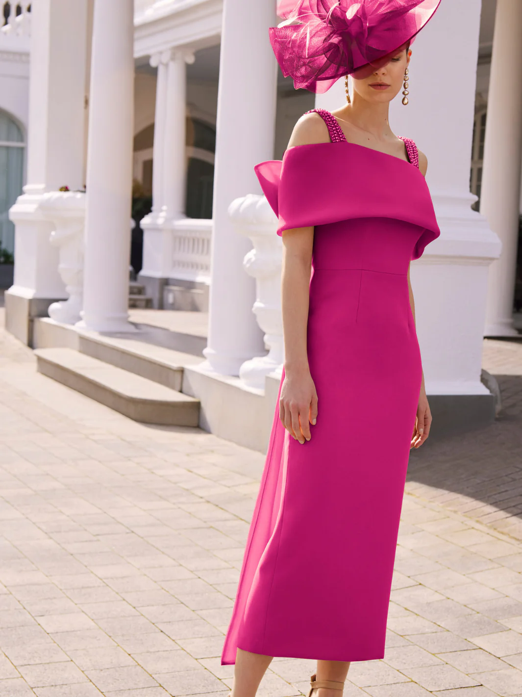 Couture Club Dress 1G98 In Fuchsia
