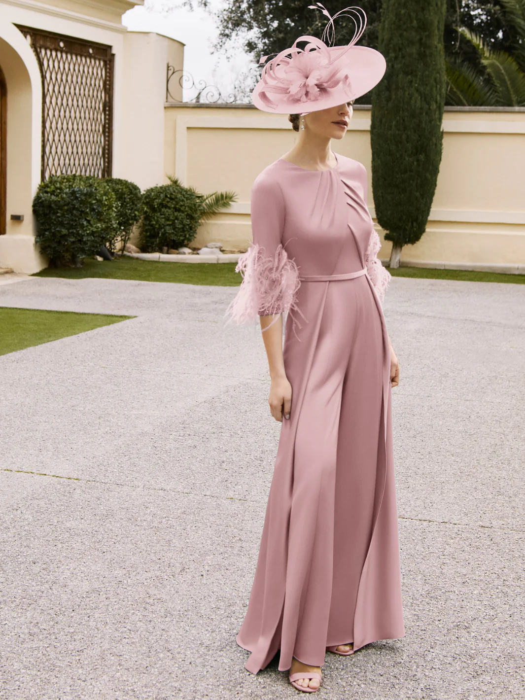 Couture Club Jumpsuit 1GA9 In Pale Rose