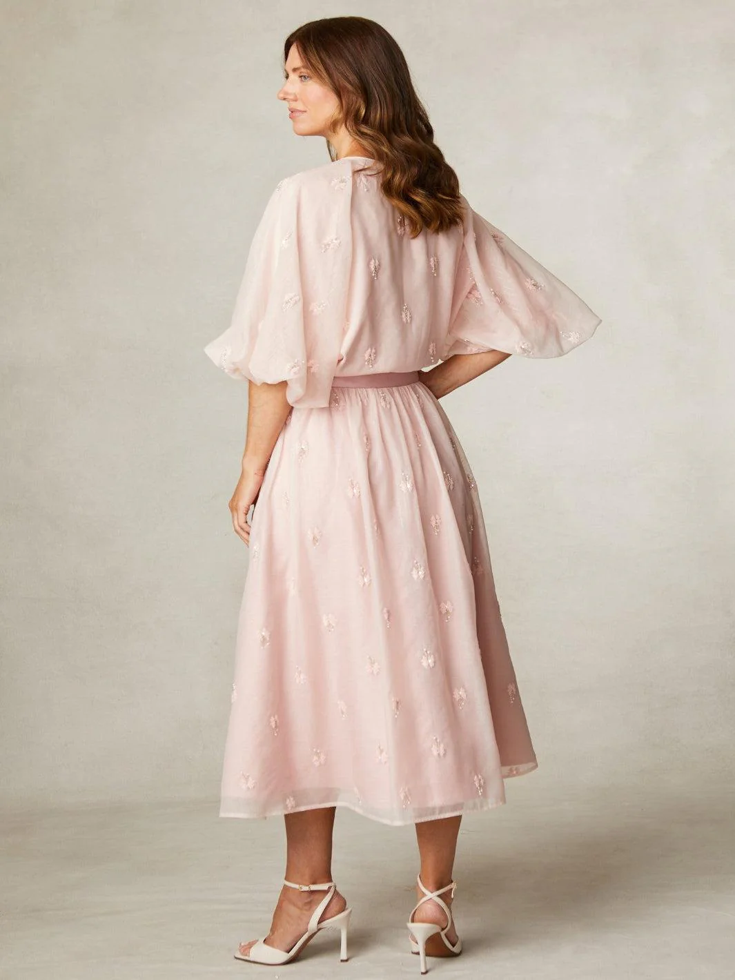 Fee G Mia Organza Skirt In Blush 339B/134 - Image 3