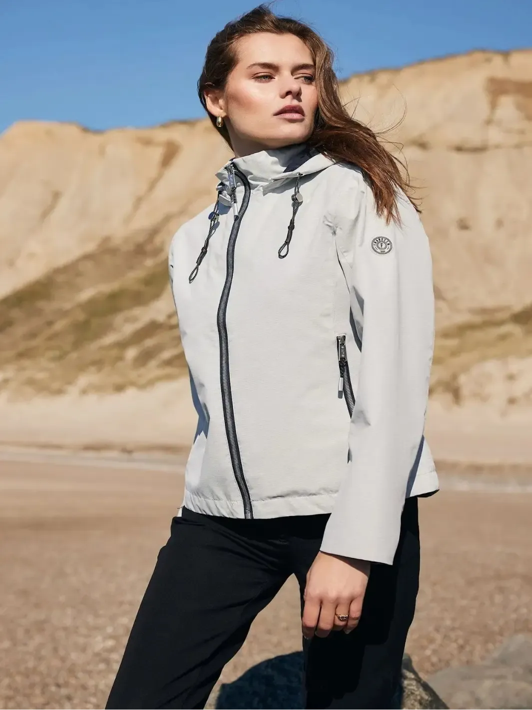 Frandsen Water Proof Rain Jacket In Grey 459-9569 - Image 2