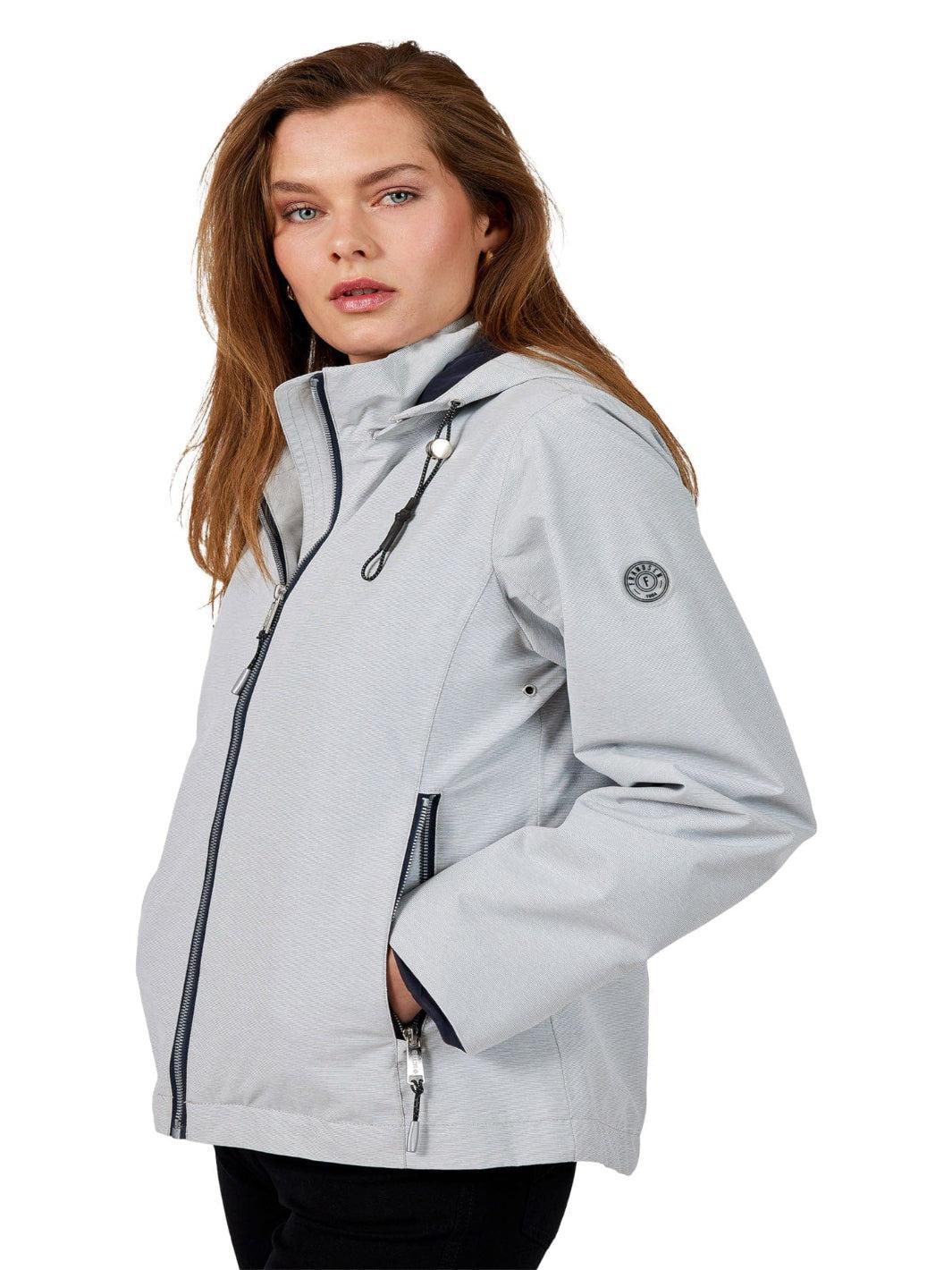 Frandsen Water Proof Rain Jacket In Grey 459-9569 - Image 3