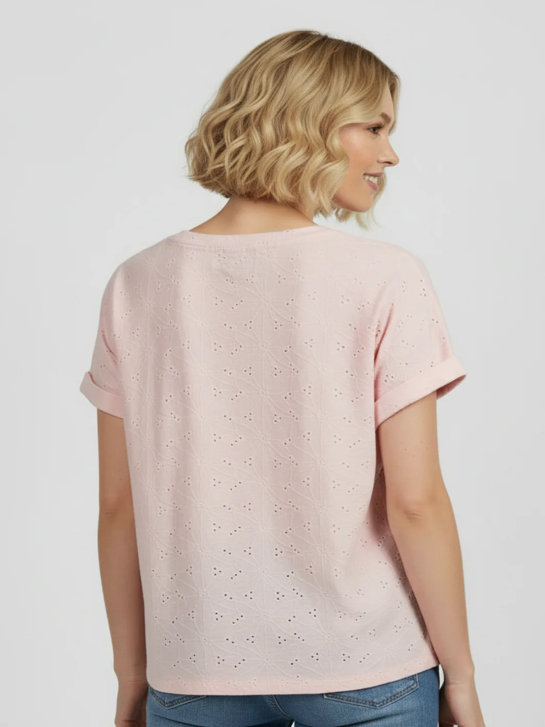 Freequent T-Shirt In Pink Floral 126782 - Image 3