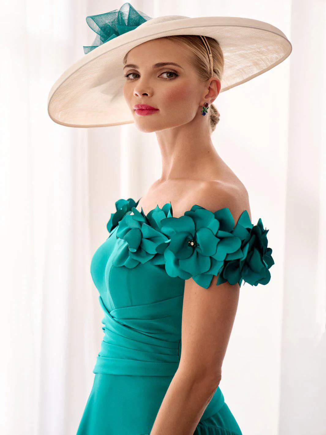 John Charles Dress 66632B In Green - Image 3