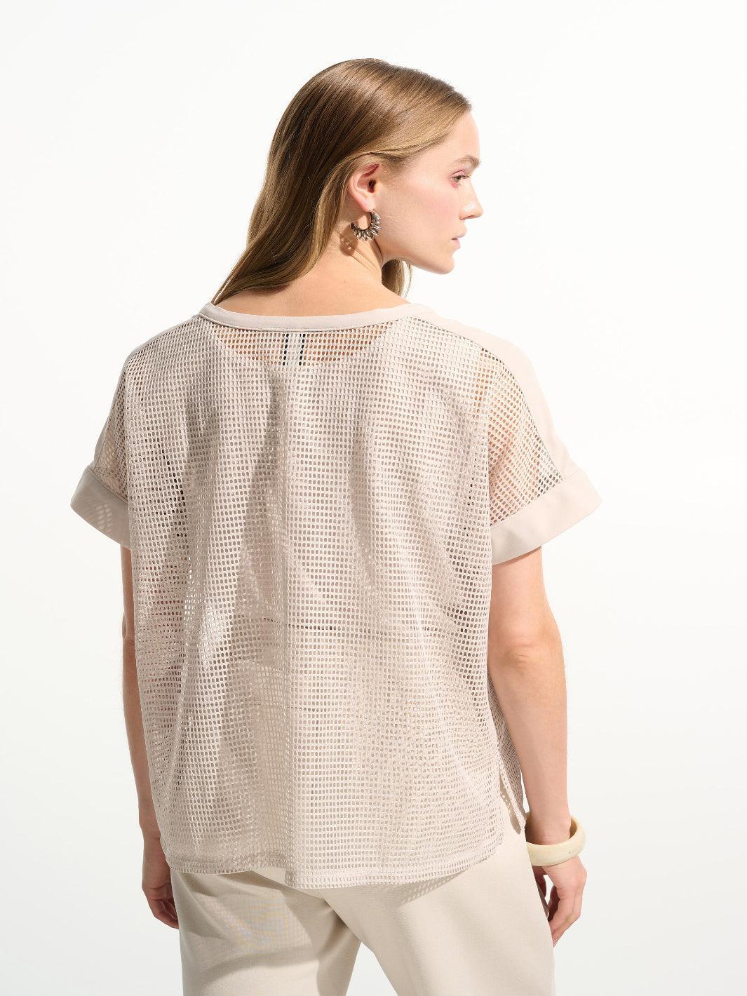 Joseph Ribkoff Casual Crew Neck Top In Moonstone 261642 - Image 4