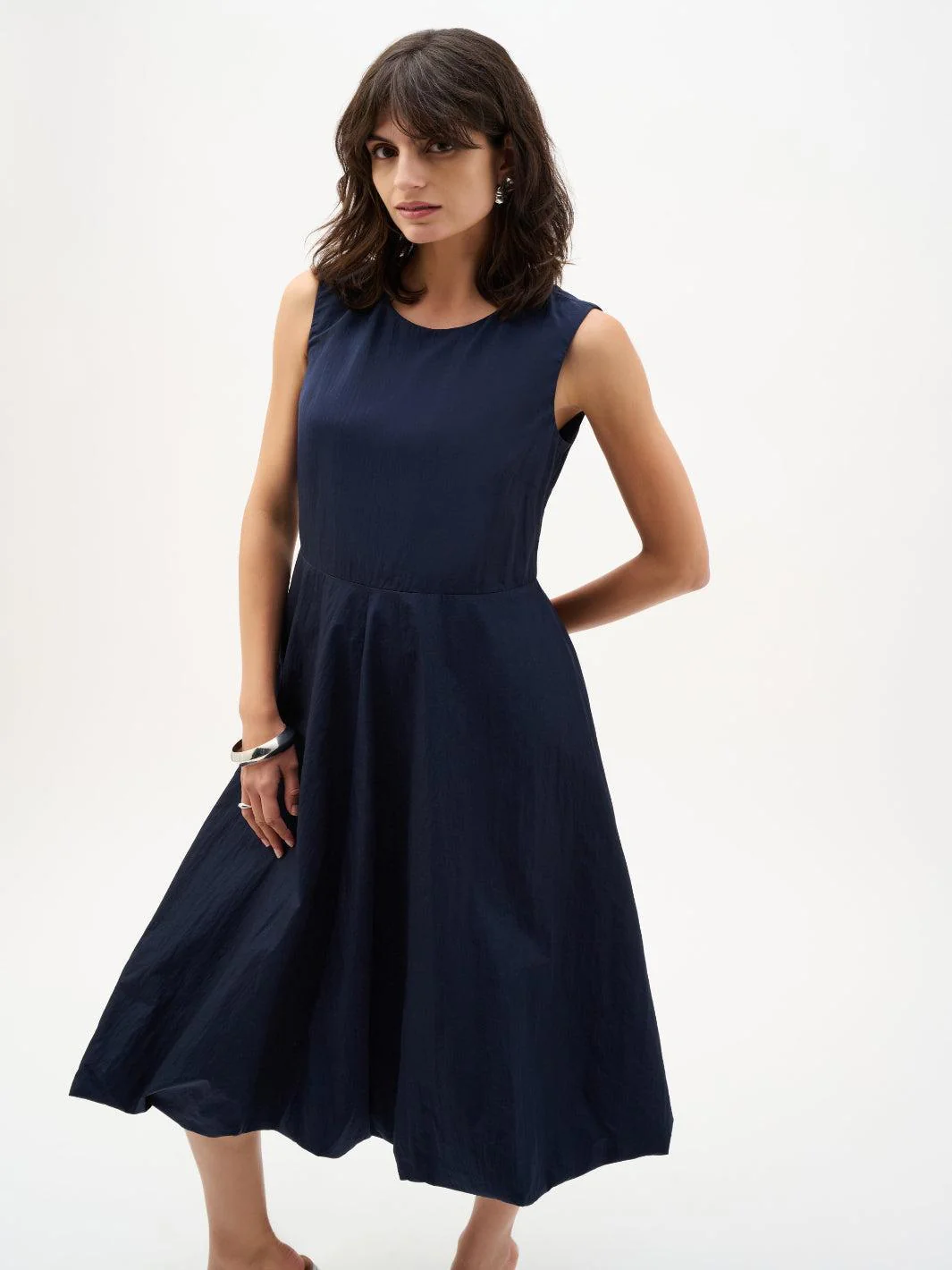 Joseph Ribkoff Casual Sleeveless Midi Dress In Midnight Blue 262115 - Image 3