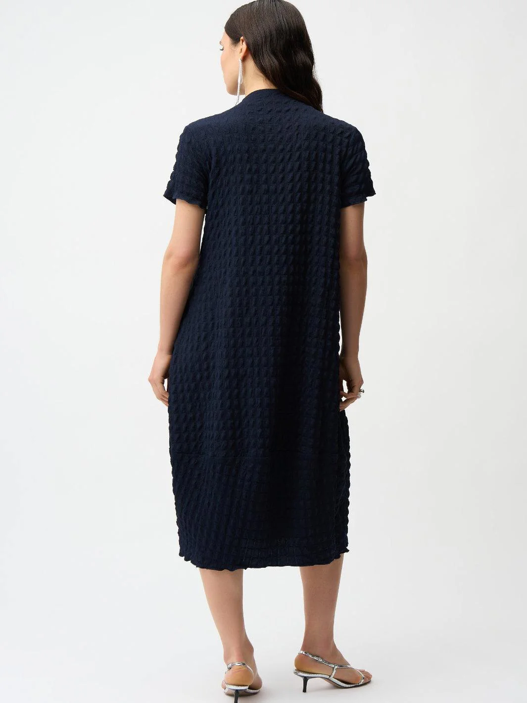 Joseph Ribkoff Casual Summer Midi Dress In Midnight Blue 261064 - Image 4
