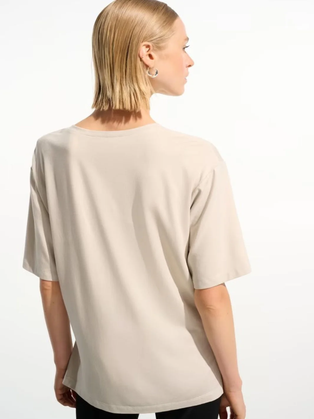 Joseph Ribkoff Casual V-neck Top In Moonstone 261600 - Image 3