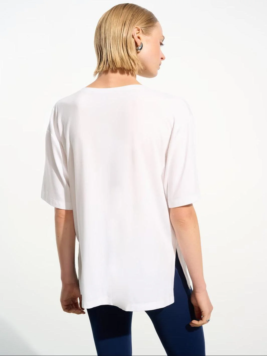Joseph Ribkoff Casual V-neck Top In Vanilla 261600 - Image 3