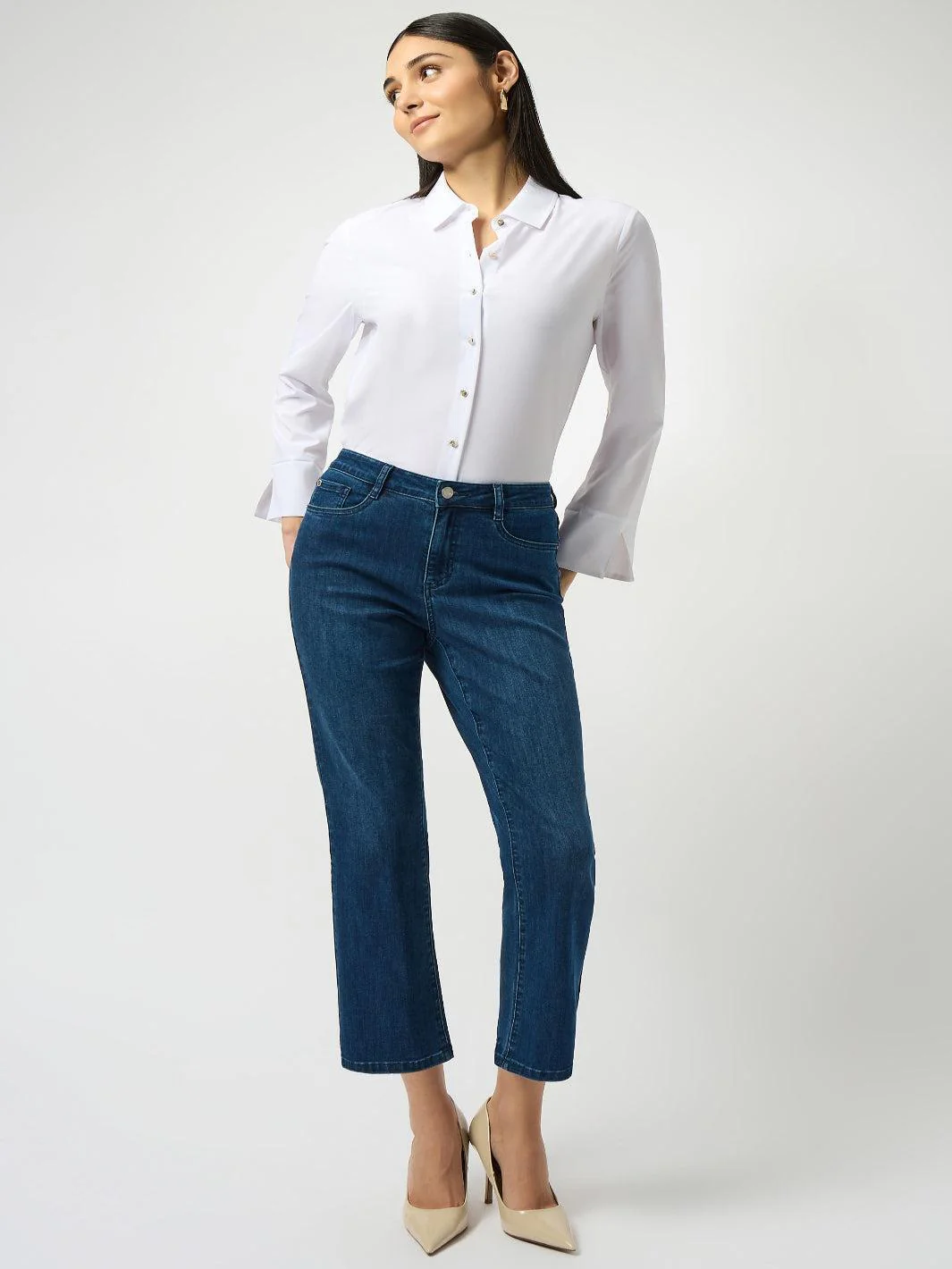 Joseph Ribkoff Classic Straight Jeans In Denim Medium Blue 252926F25 - Image 2