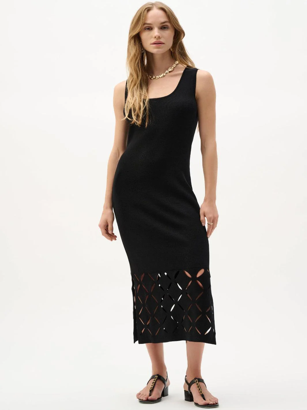 Joseph Ribkoff Cut-out Midi Dress In Black 262930 - Image 2