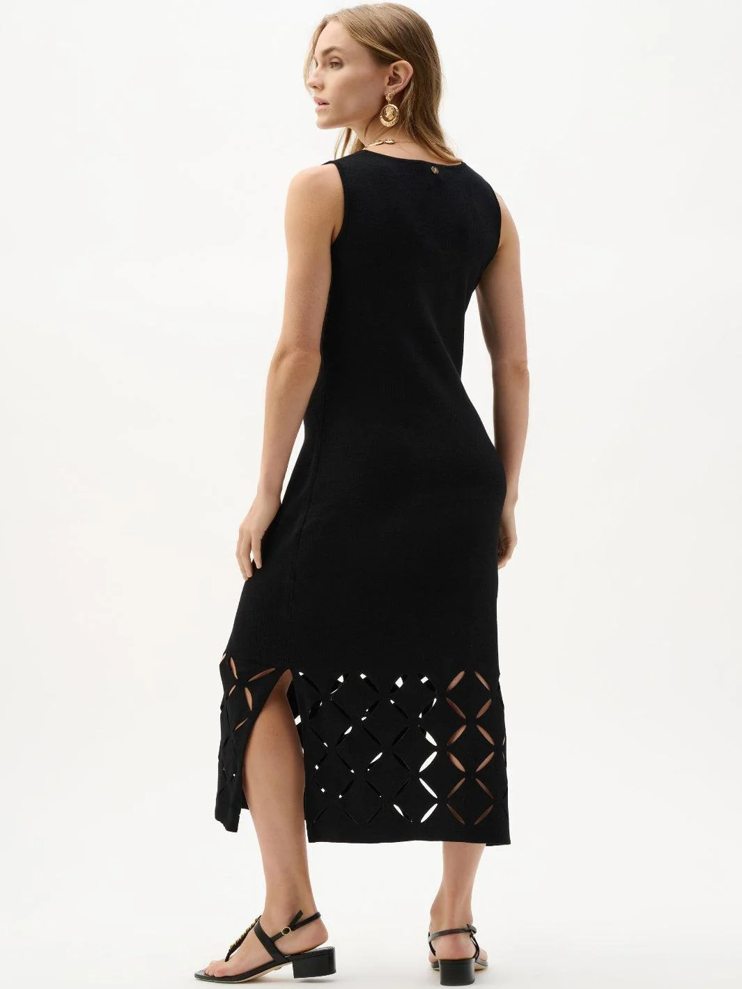 Joseph Ribkoff Cut-out Midi Dress In Black 262930 - Image 5