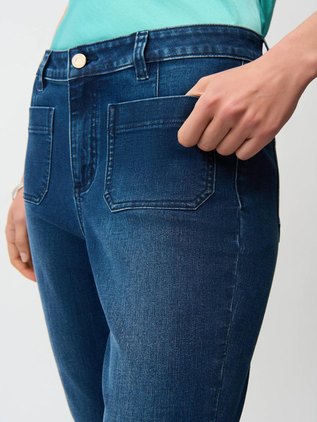 Joseph Ribkoff High-waisted Flare Jeans In Denim Blue 261956 - Image 3