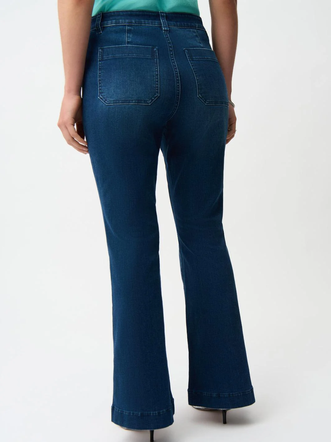 Joseph Ribkoff High-waisted Flare Jeans In Denim Blue 261956 - Image 4