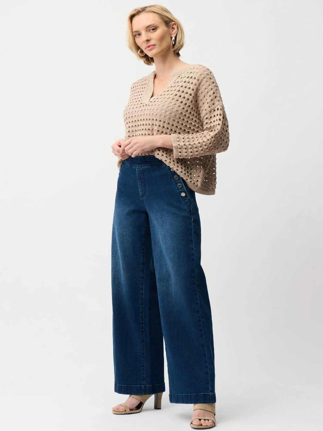 Joseph Ribkoff High-waisted Jeans In Denim Blue 261961
