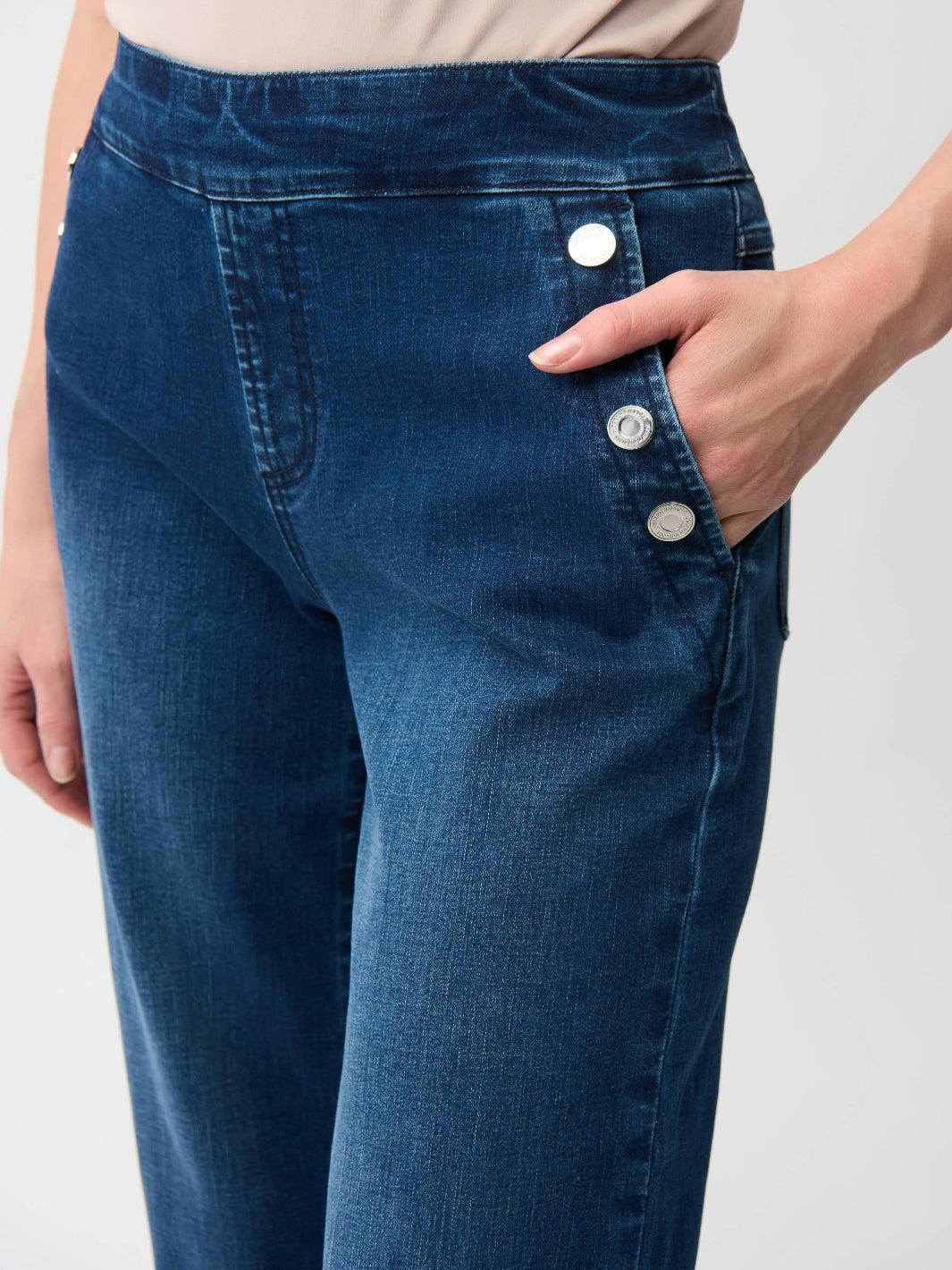 Joseph Ribkoff High-waisted Jeans In Denim Blue 261961 - Image 3