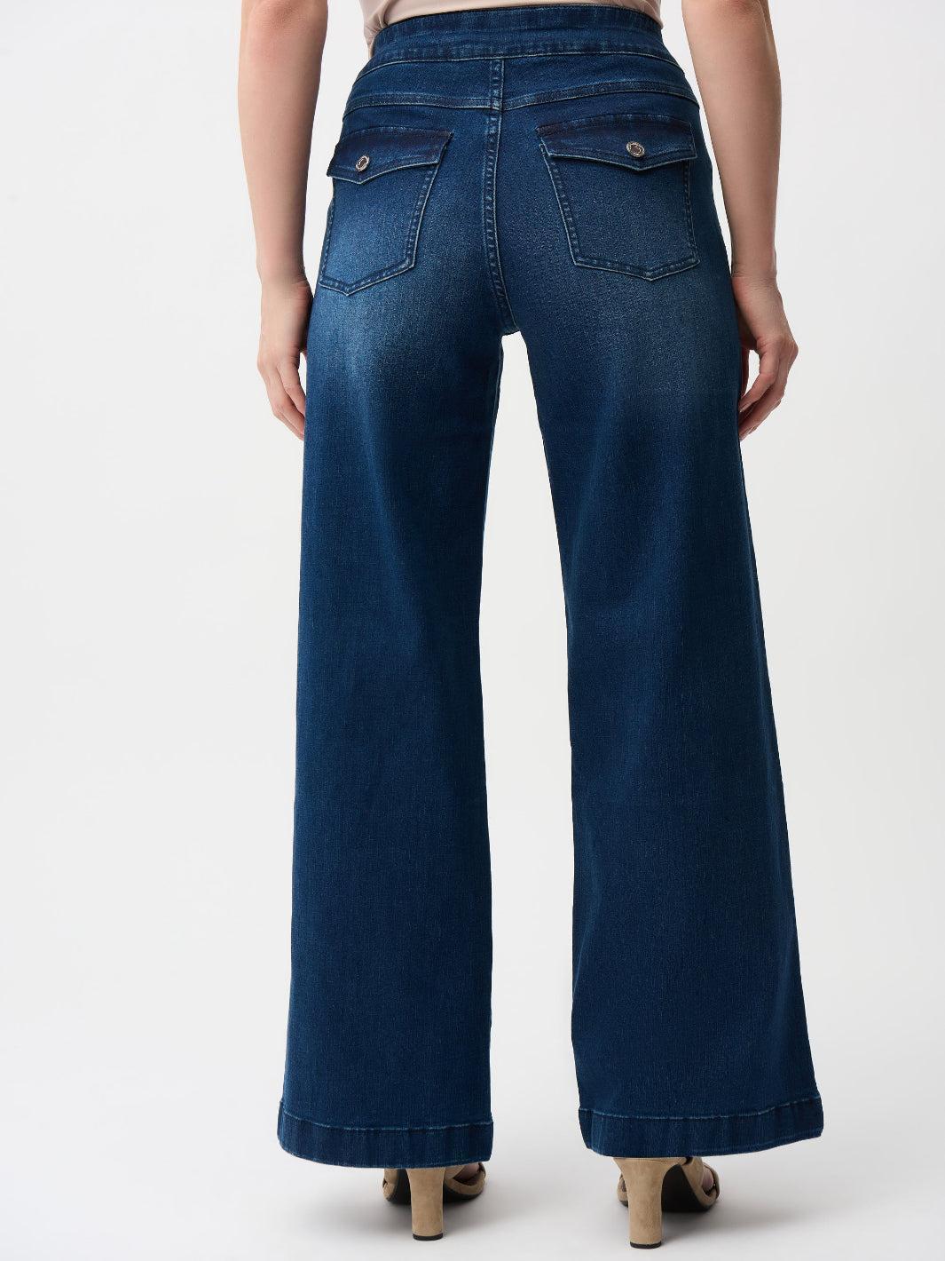 Joseph Ribkoff High-waisted Jeans In Denim Blue 261961 - Image 4