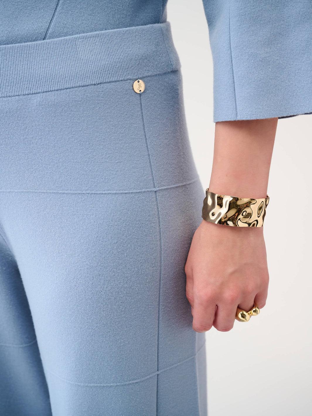 Joseph Ribkoff High-waisted Trousers In Chambray 261982 - Image 3