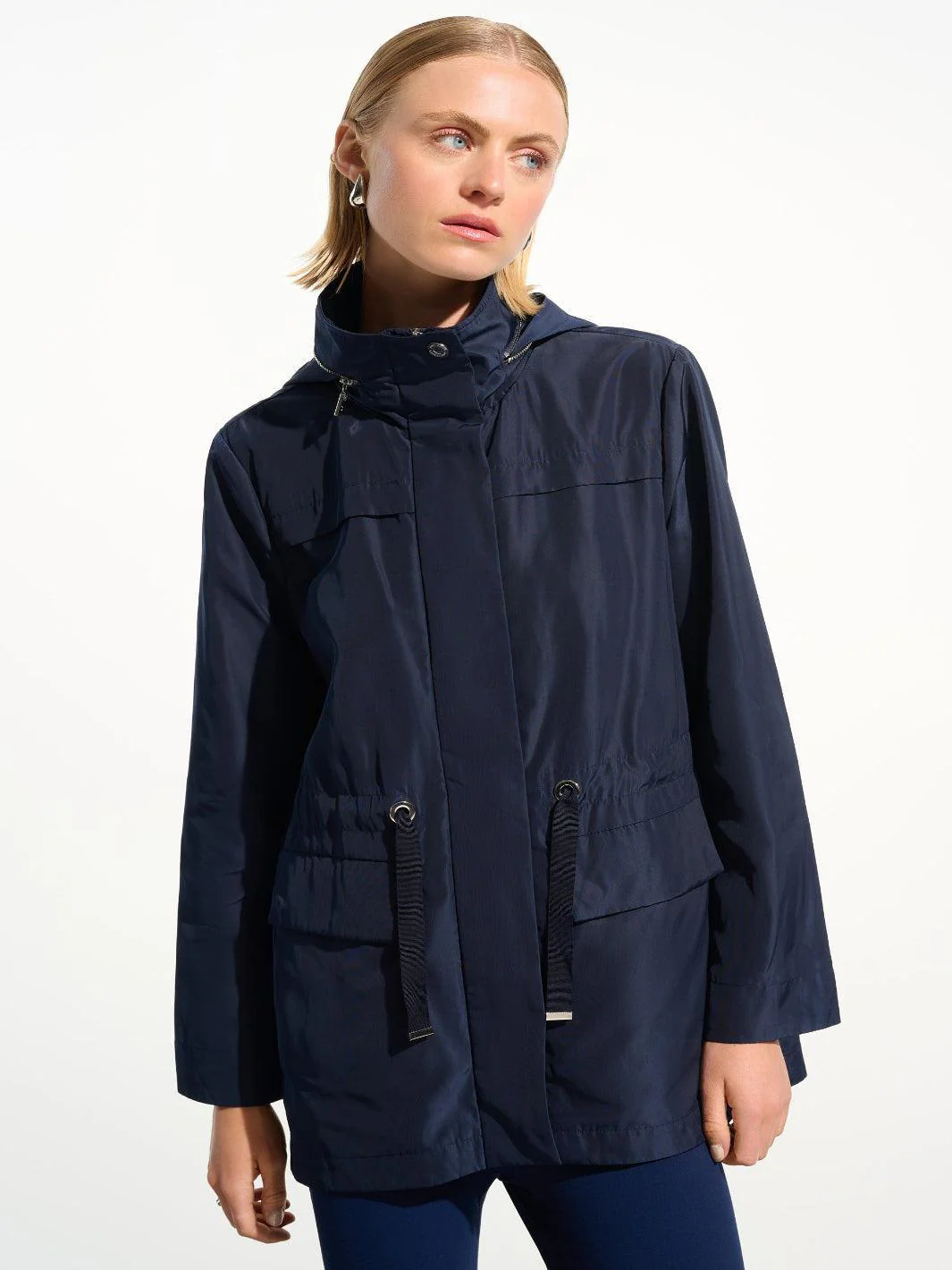 Joseph Ribkoff Hooded Jacket In Indigo 261630 - Image 2
