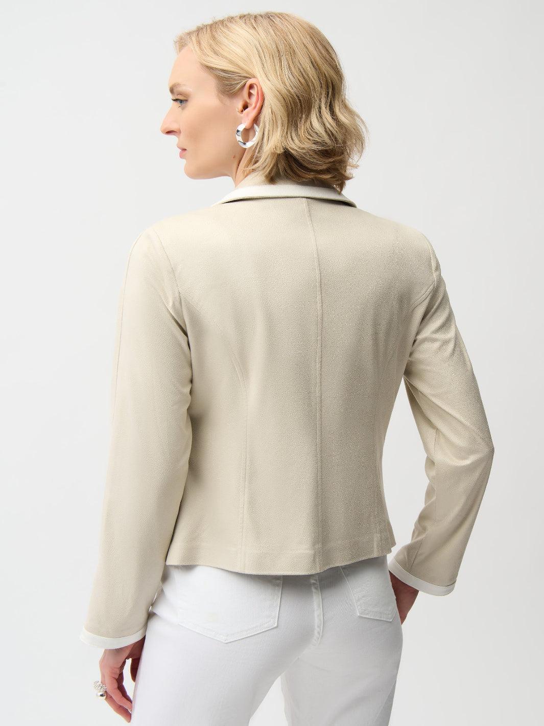 Joseph Ribkoff Jacket In Moonstone/Vanilla 261912 - Image 3