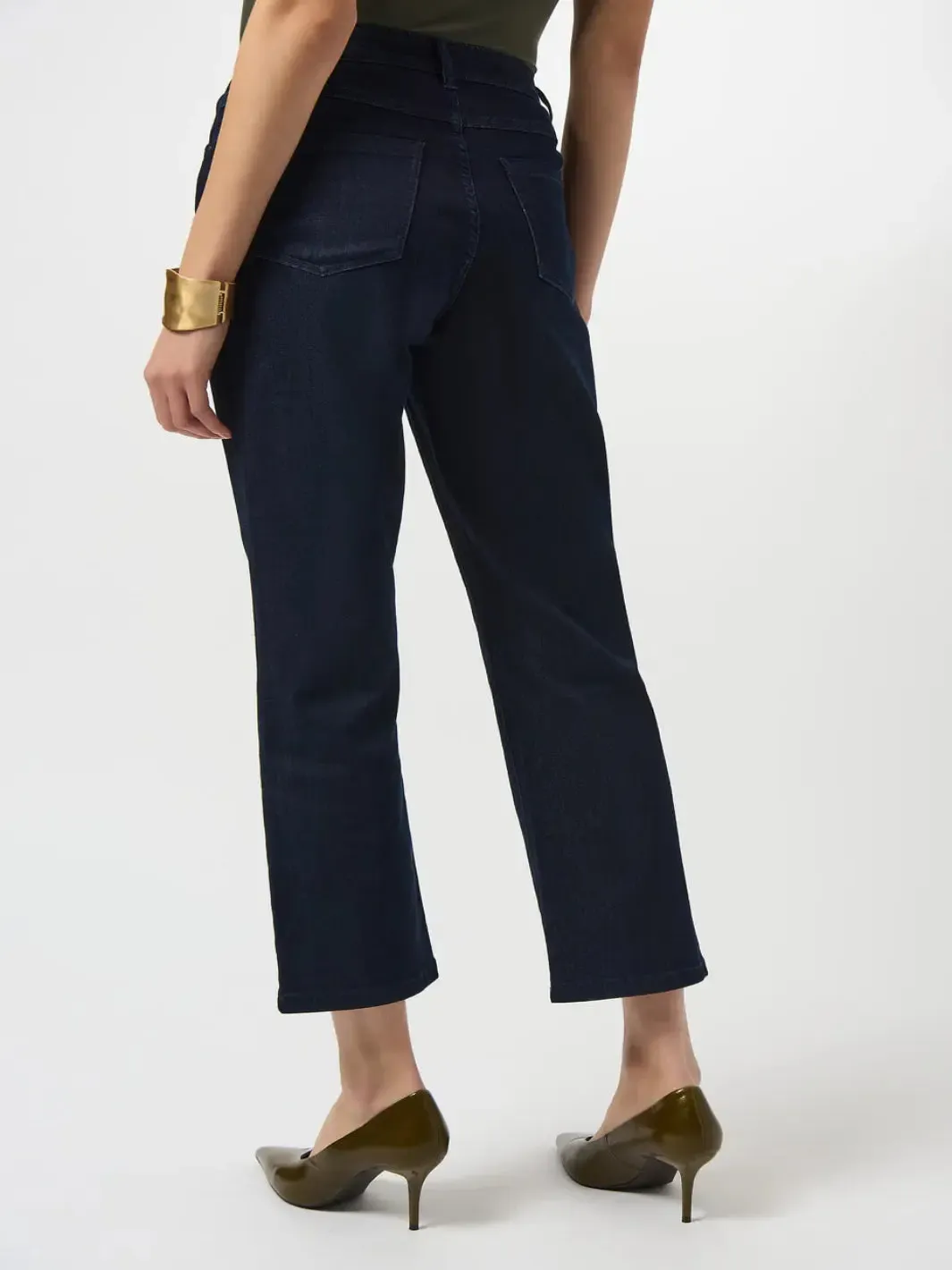 Joseph Ribkoff Margot Classic Straight Jeans In Dark Denim Blue 252926F25 - Image 3