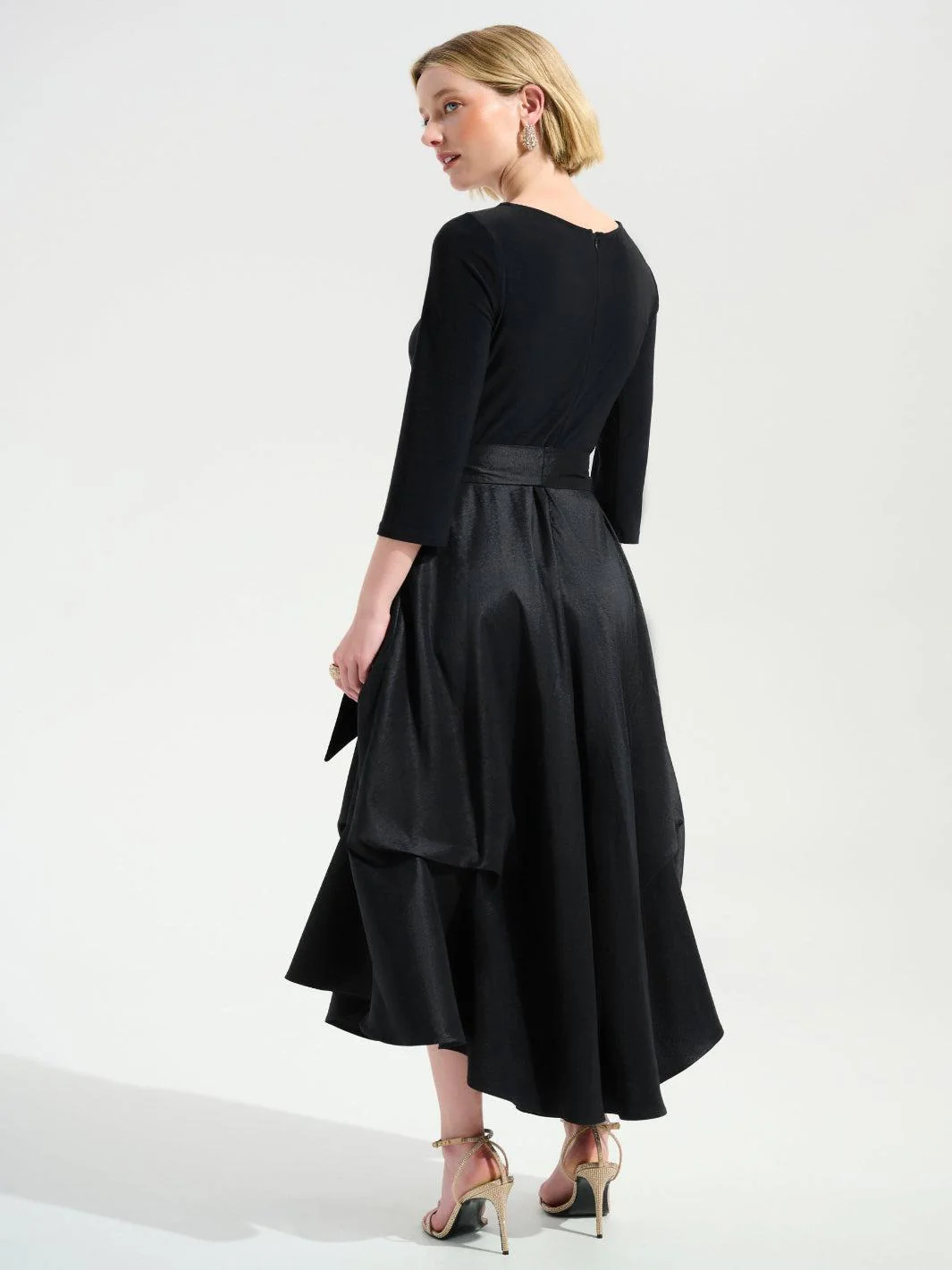 Joseph Ribkoff Midi Dress In Black 261720 - Image 3