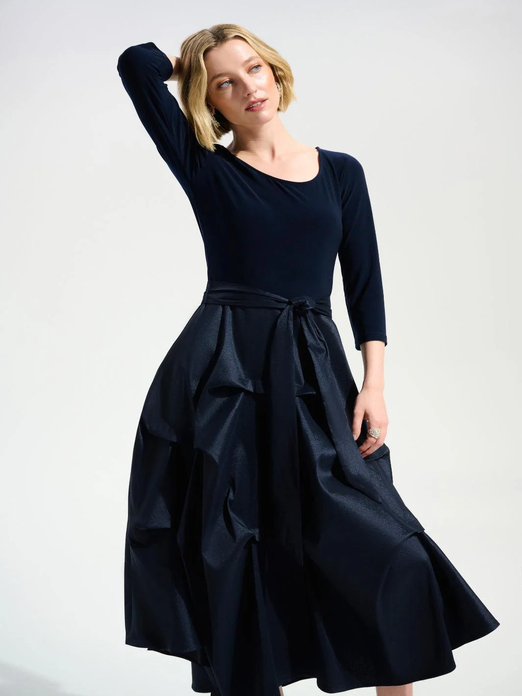 Joseph Ribkoff Midi Dress In Midnight Blue 261720