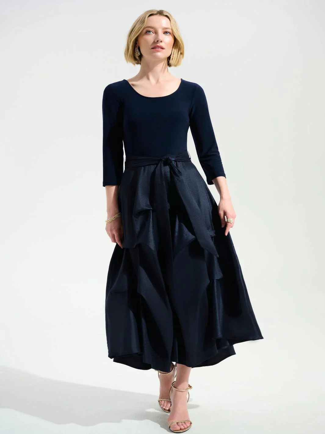 Joseph Ribkoff Midi Dress In Midnight Blue 261720 - Image 2