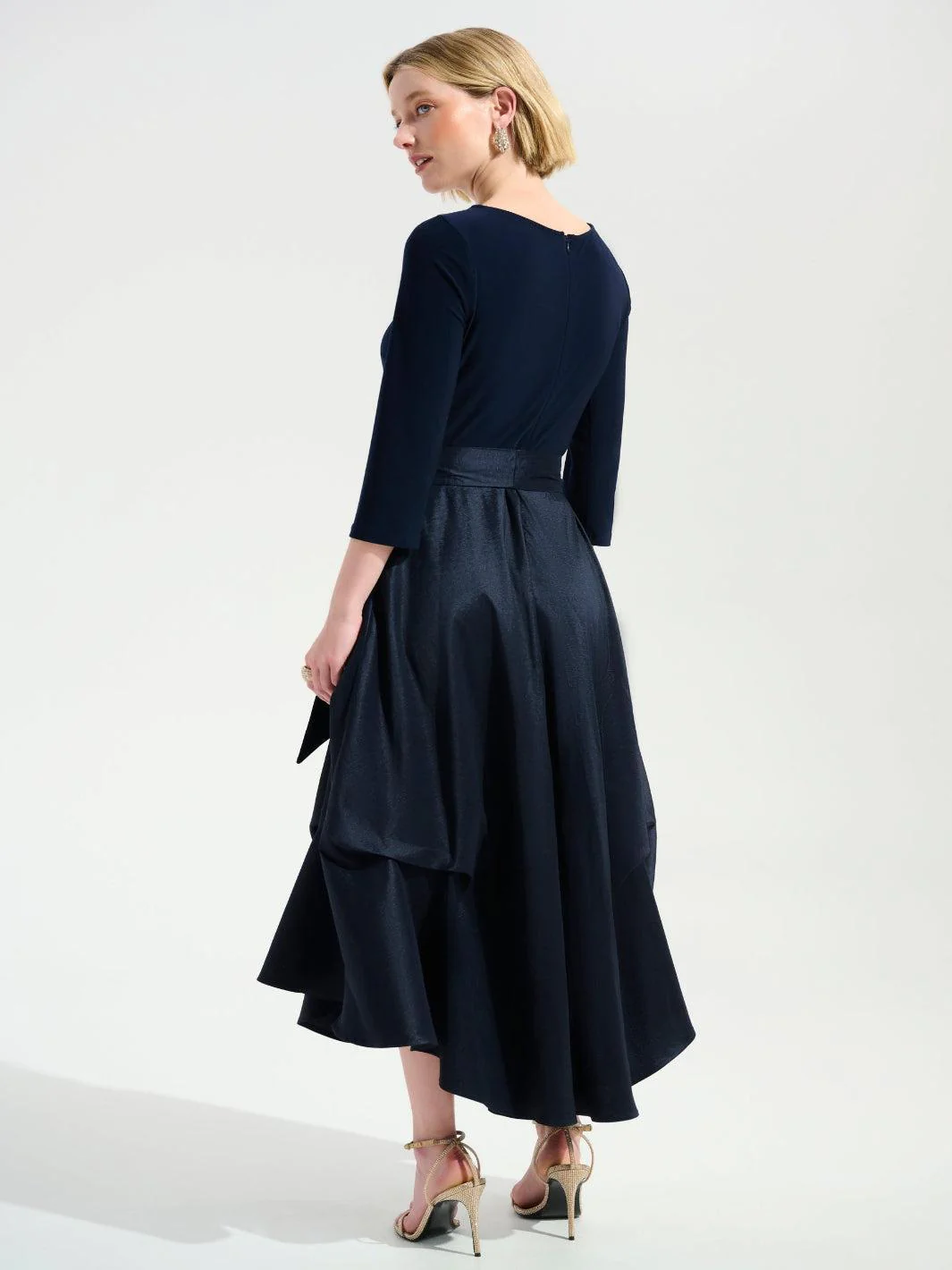 Joseph Ribkoff Midi Dress In Midnight Blue 261720 - Image 3