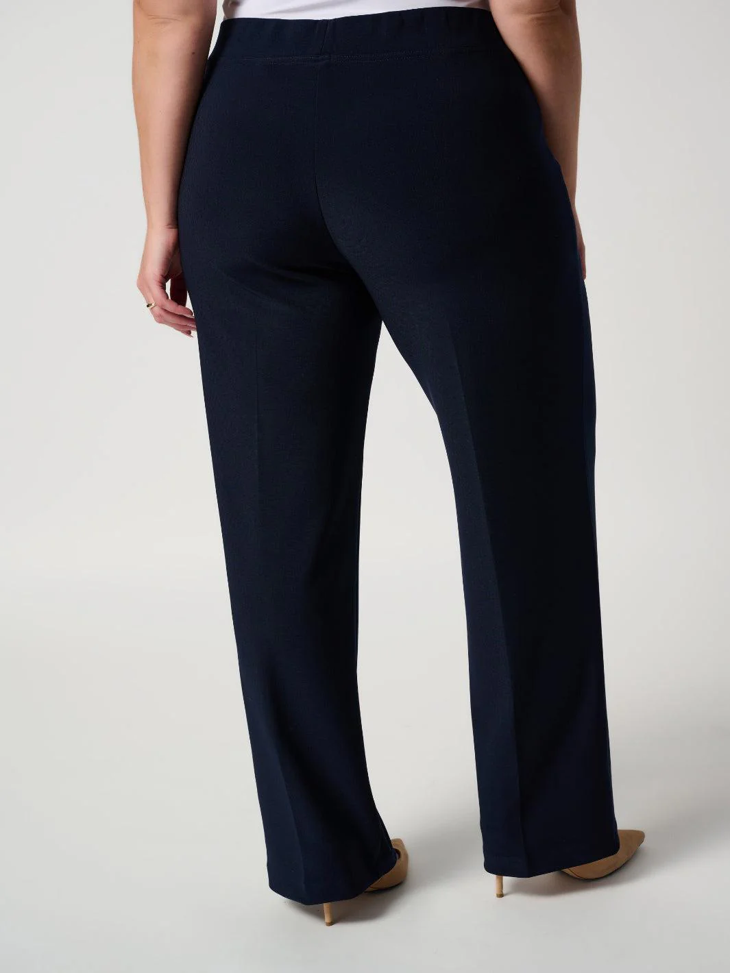 Joseph Ribkoff Pleated Straight Leg Pants In Midnight Blue 153088NOS - Image 3
