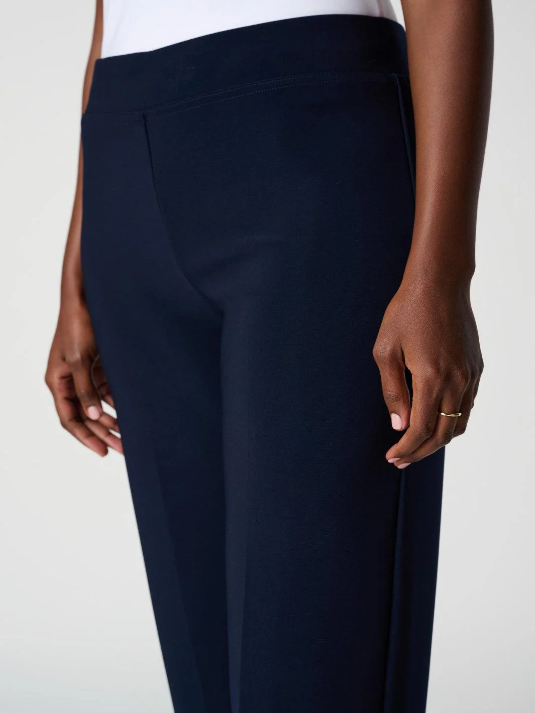 Joseph Ribkoff Pleated Straight Leg Pants In Midnight Blue 153088NOS - Image 5