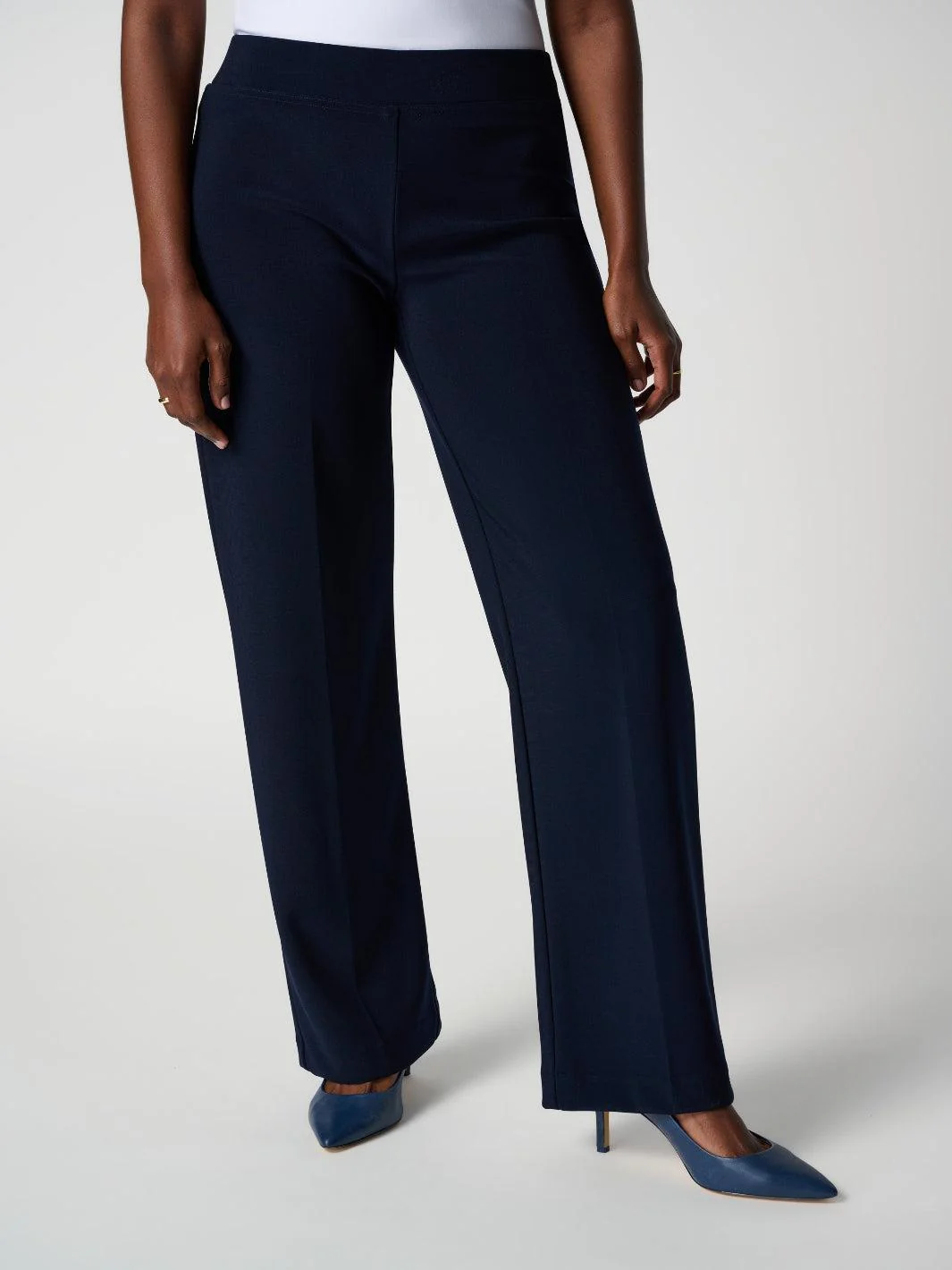 Joseph Ribkoff Pleated Straight Leg Pants In Midnight Blue 153088NOS - Image 6