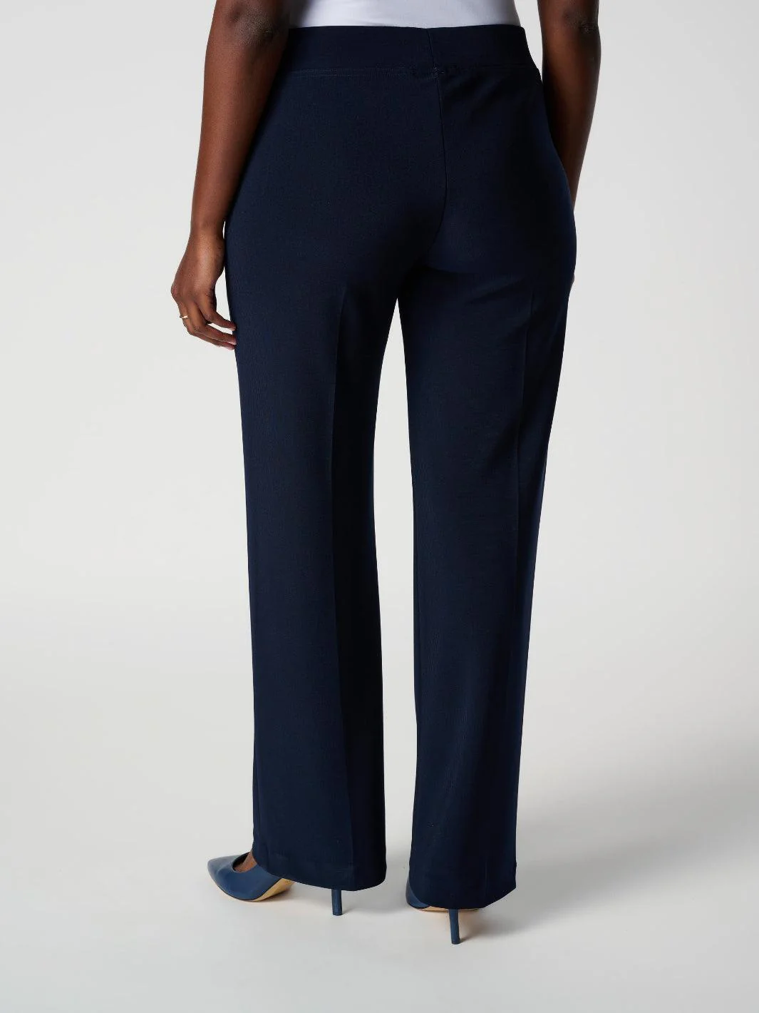 Joseph Ribkoff Pleated Straight Leg Pants In Midnight Blue 153088NOS - Image 7
