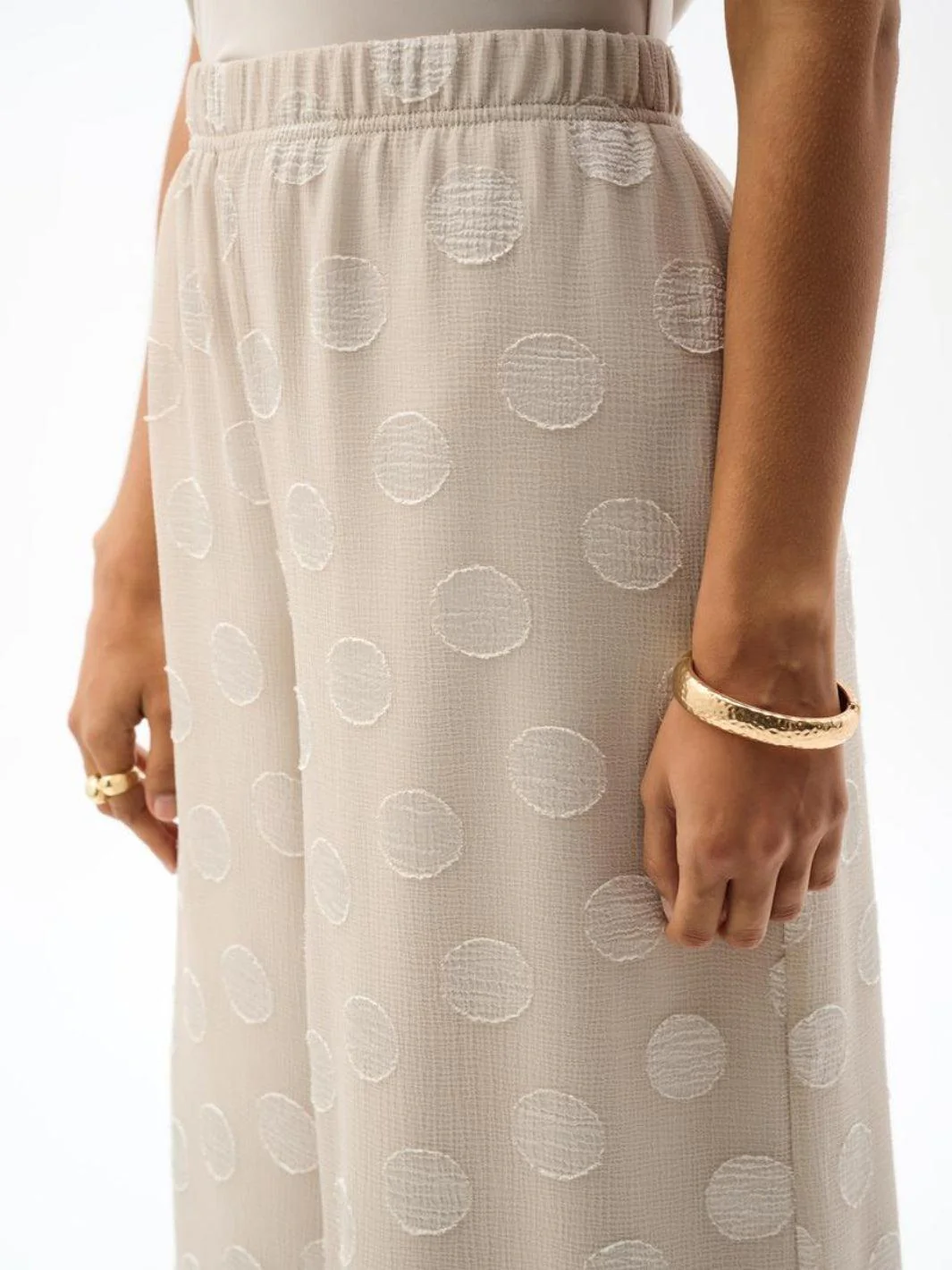 Joseph Ribkoff Polka Dot Trousers In Moonstone 262259 - Image 3