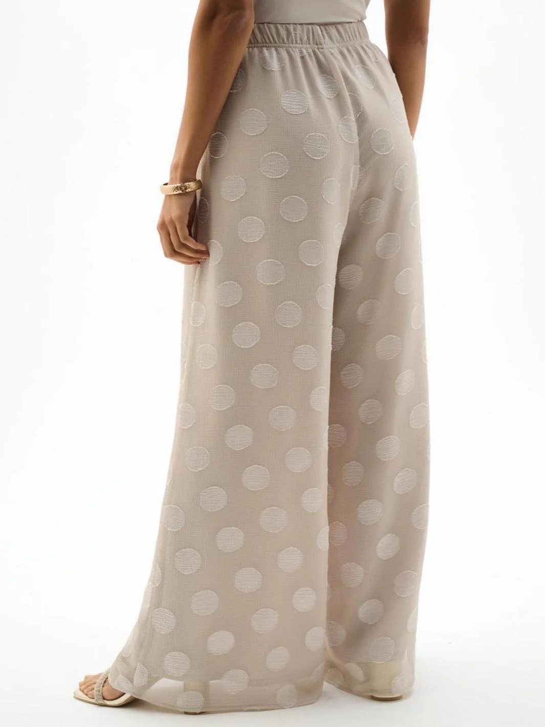 Joseph Ribkoff Polka Dot Trousers In Moonstone 262259 - Image 4