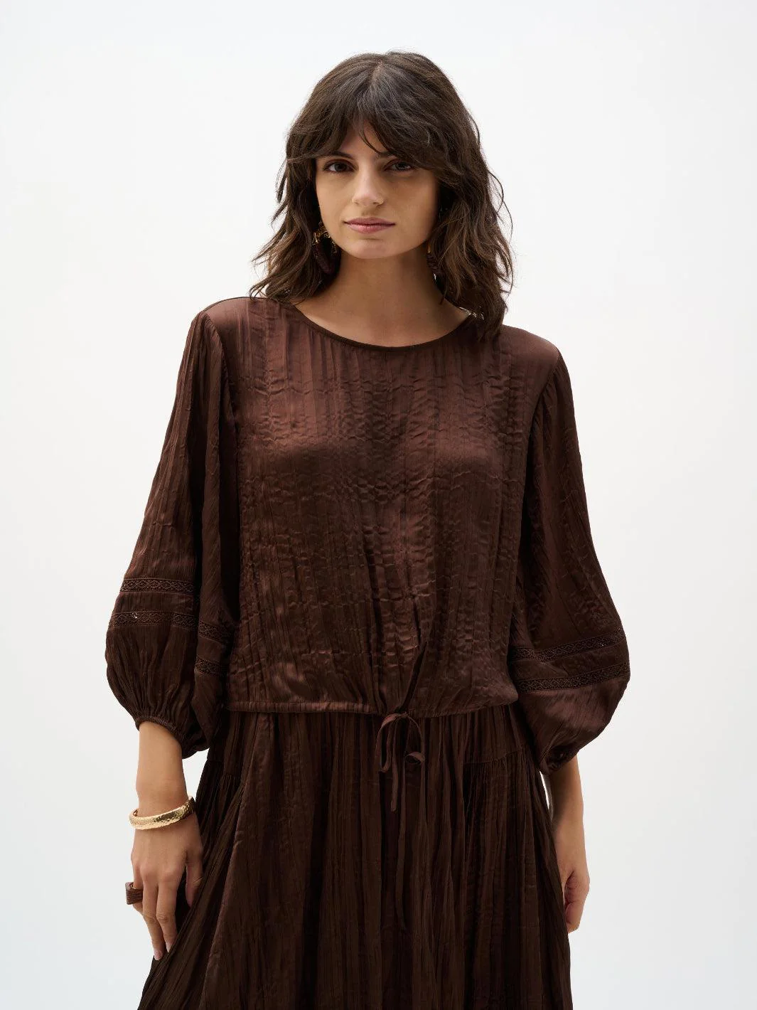 Joseph Ribkoff Relaxed Fit Top In Mahogony 262959