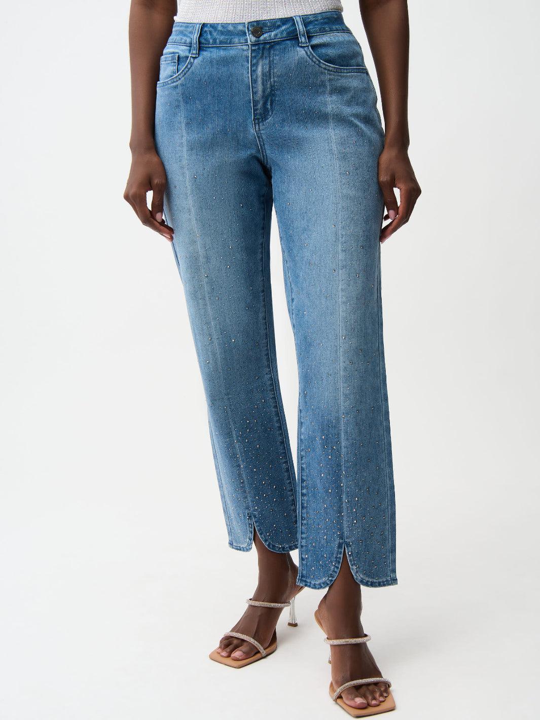 Joseph Ribkoff Relaxed Jeans In Denim Blue 261954 - Image 2