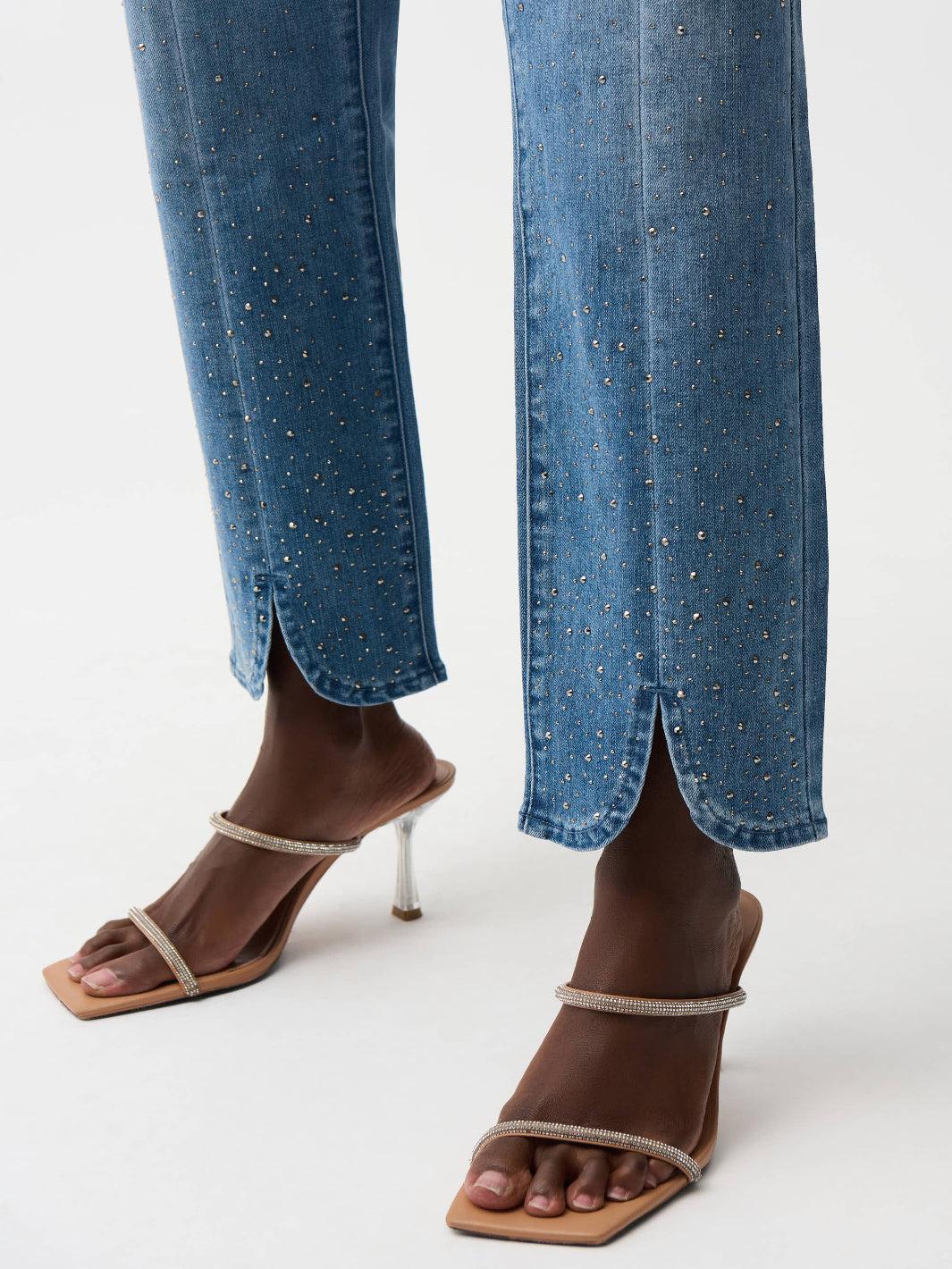 Joseph Ribkoff Relaxed Jeans In Denim Blue 261954 - Image 3