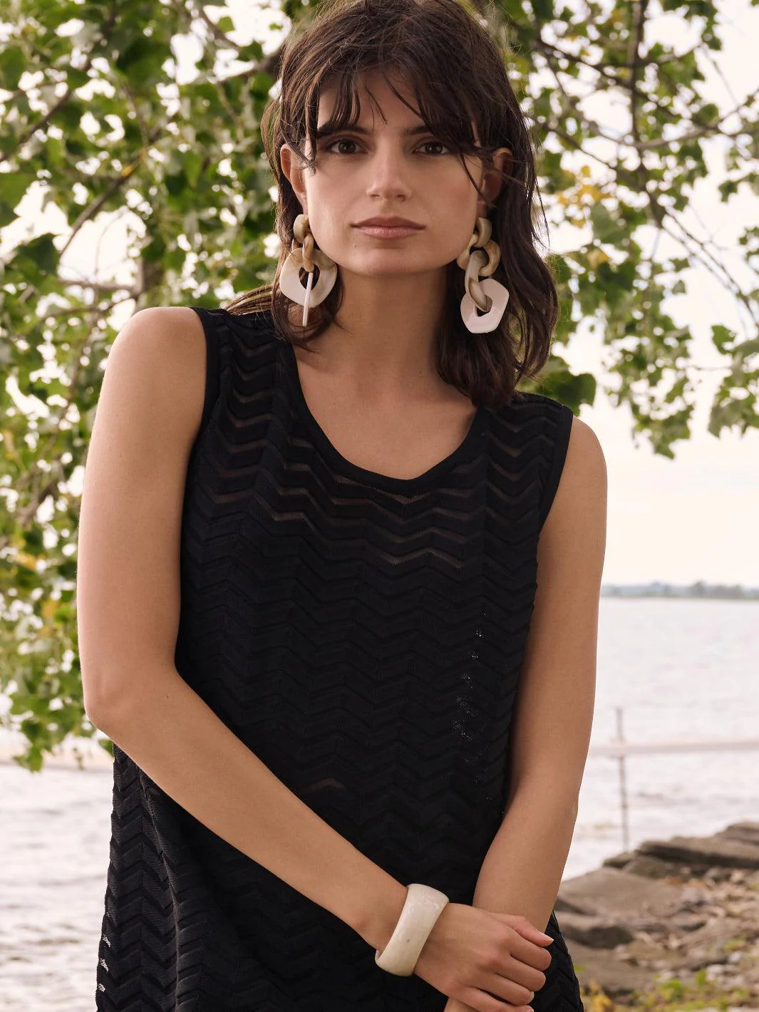 Joseph Ribkoff Sleeveless Top In Black 262932