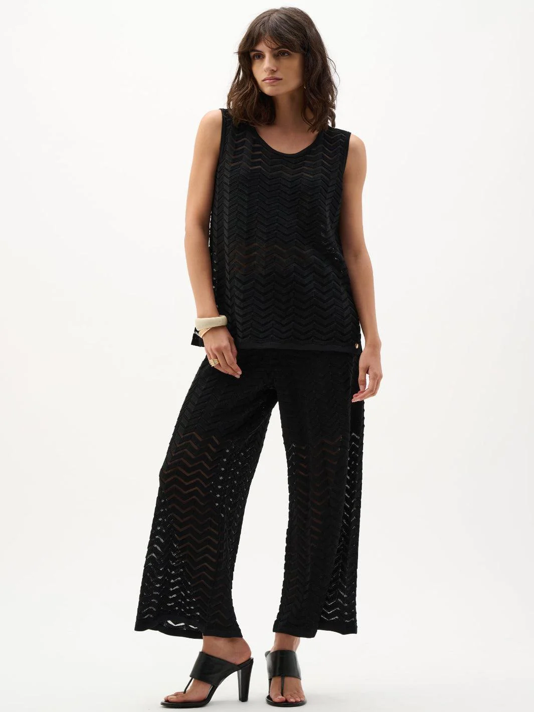Joseph Ribkoff Sleeveless Top In Black 262932 - Image 3
