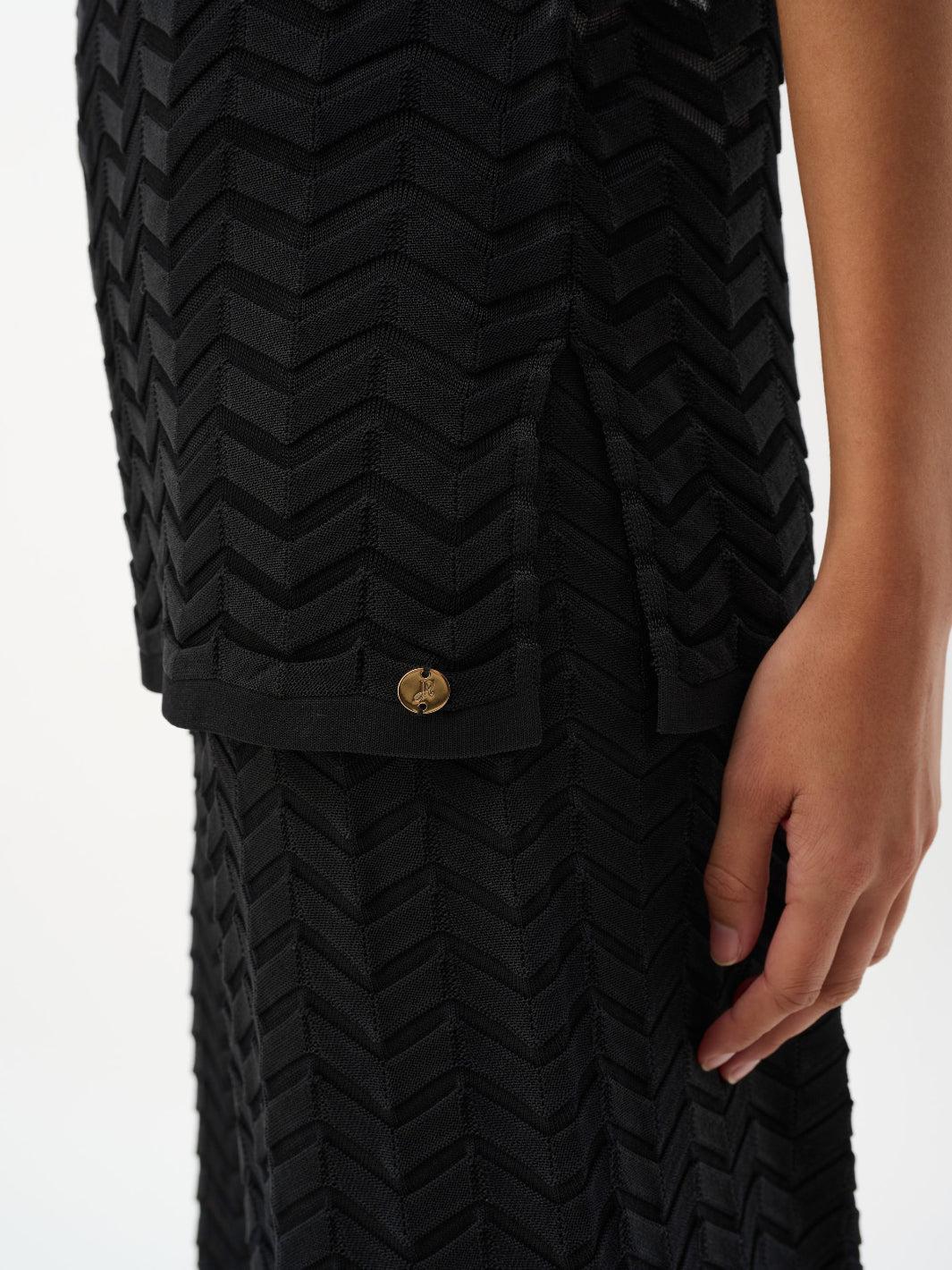 Joseph Ribkoff Sleeveless Top In Black 262932 - Image 5