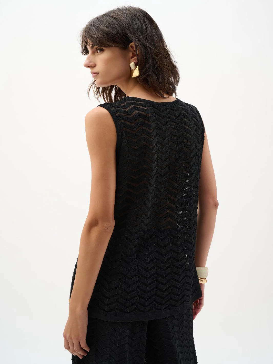 Joseph Ribkoff Sleeveless Top In Black 262932 - Image 6