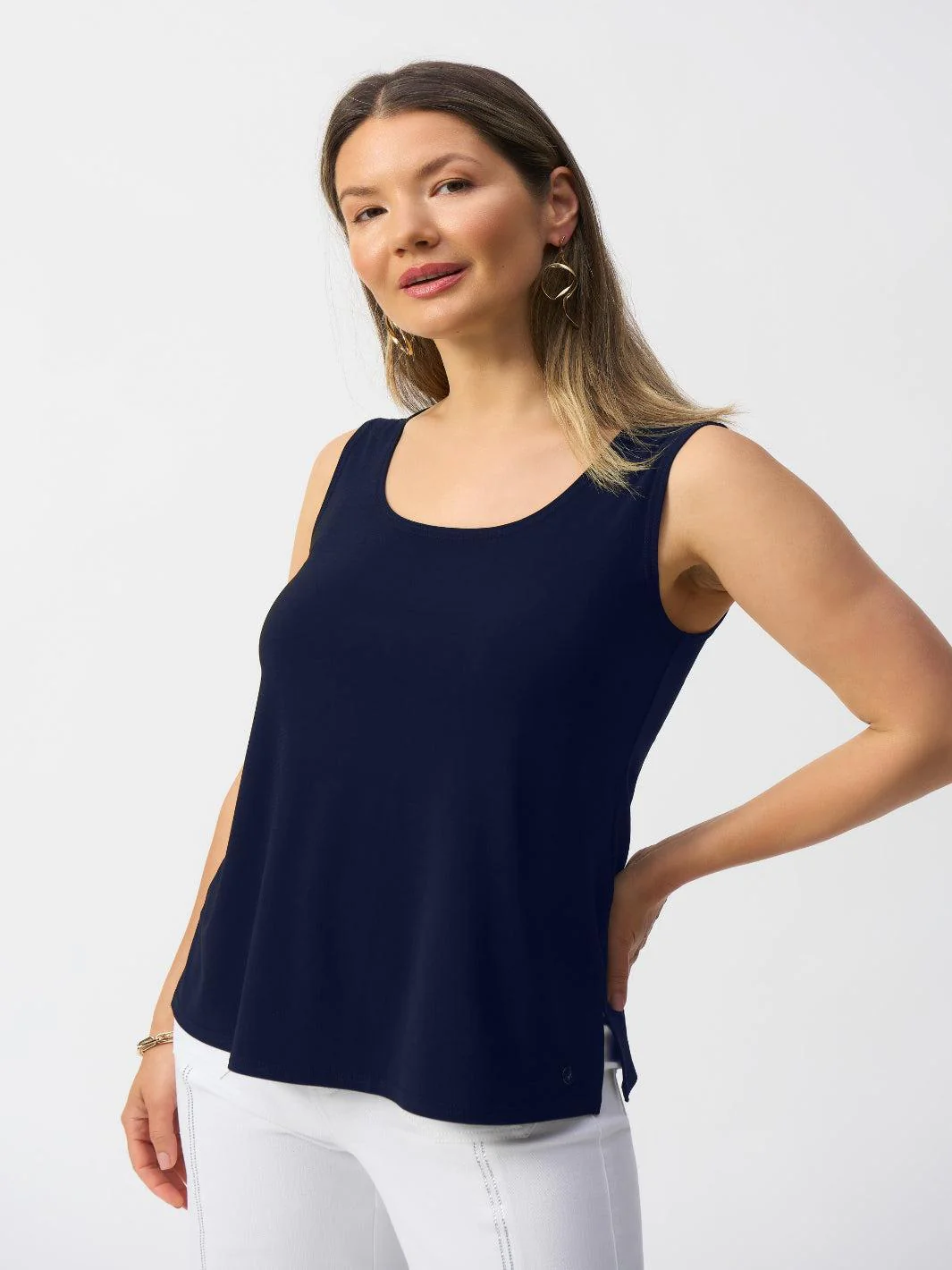 Joseph Ribkoff Sleeveless Top In Midnight Blue 251970CO