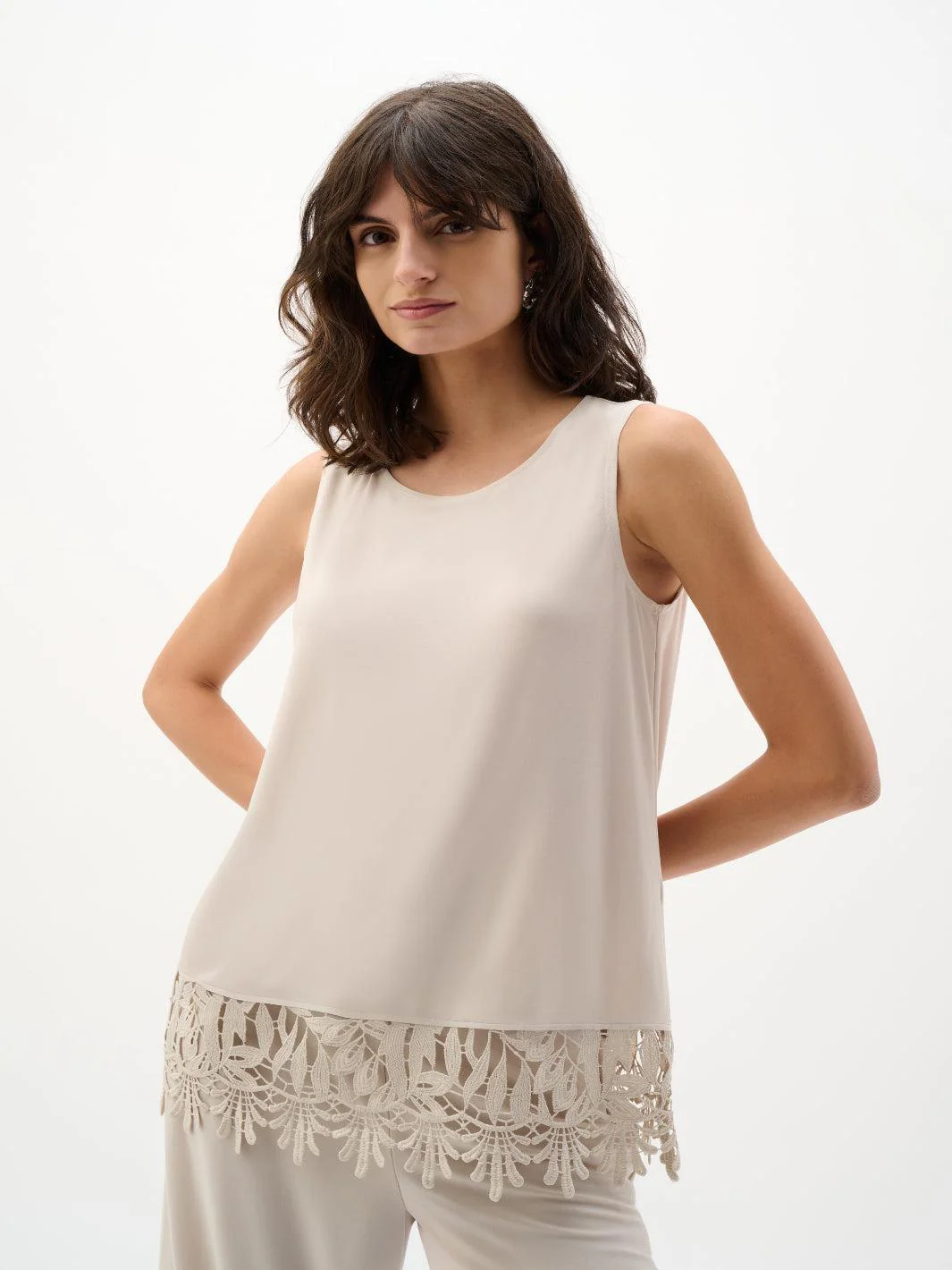 Joseph Ribkoff Sleeveless Top In Moonstone 262094