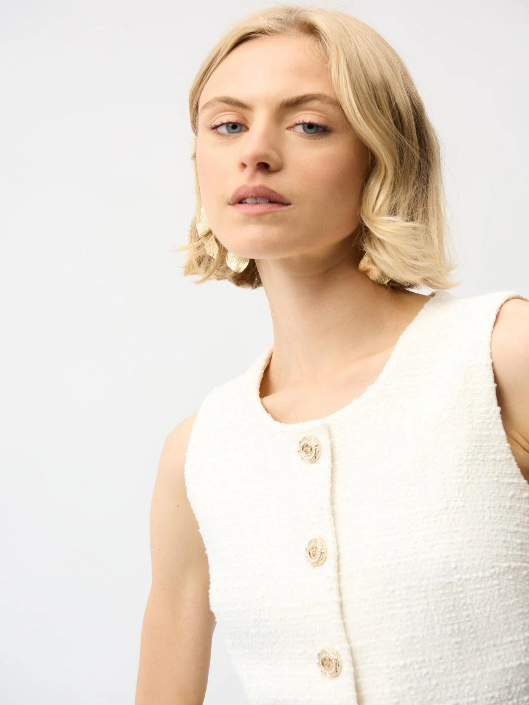 Joseph Ribkoff Sleeveless Top In Off-White 261300 - Image 3
