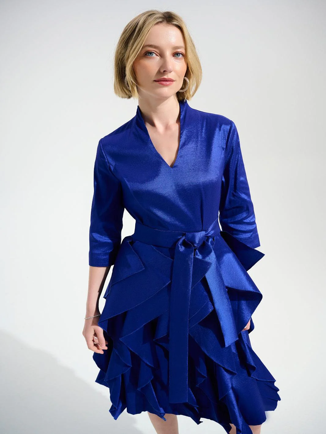 Joseph Ribkoff V-neck Midi Dress In Royal Sapphire 261741 - Image 2