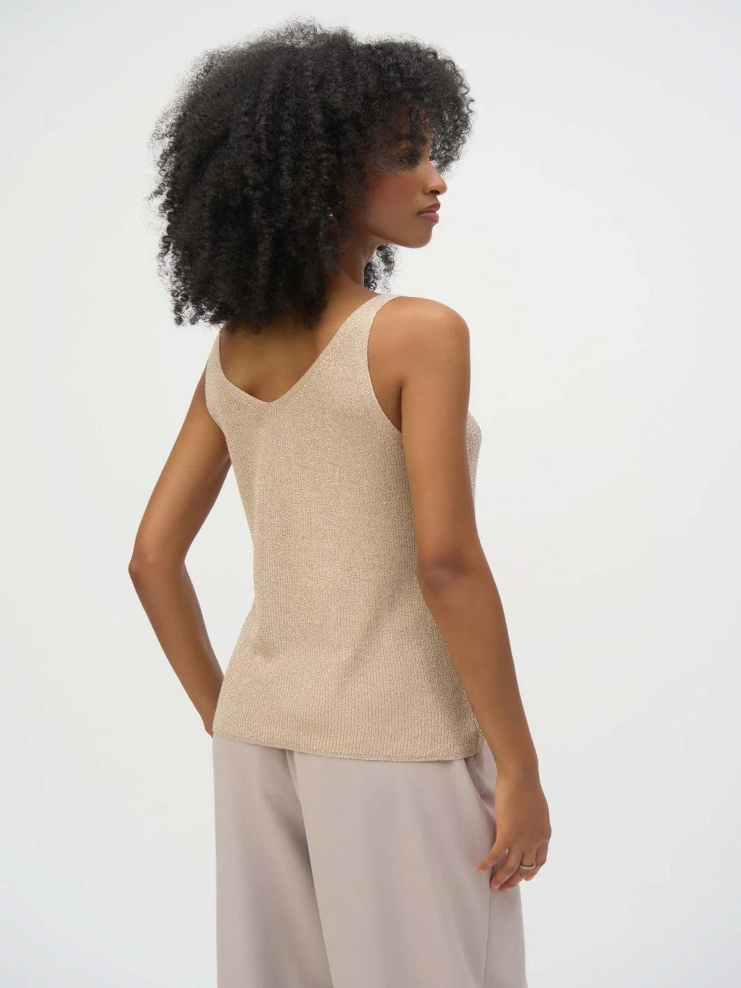 Joseph Ribkoff V-neck Pullover In Champagne 252915 - Image 4