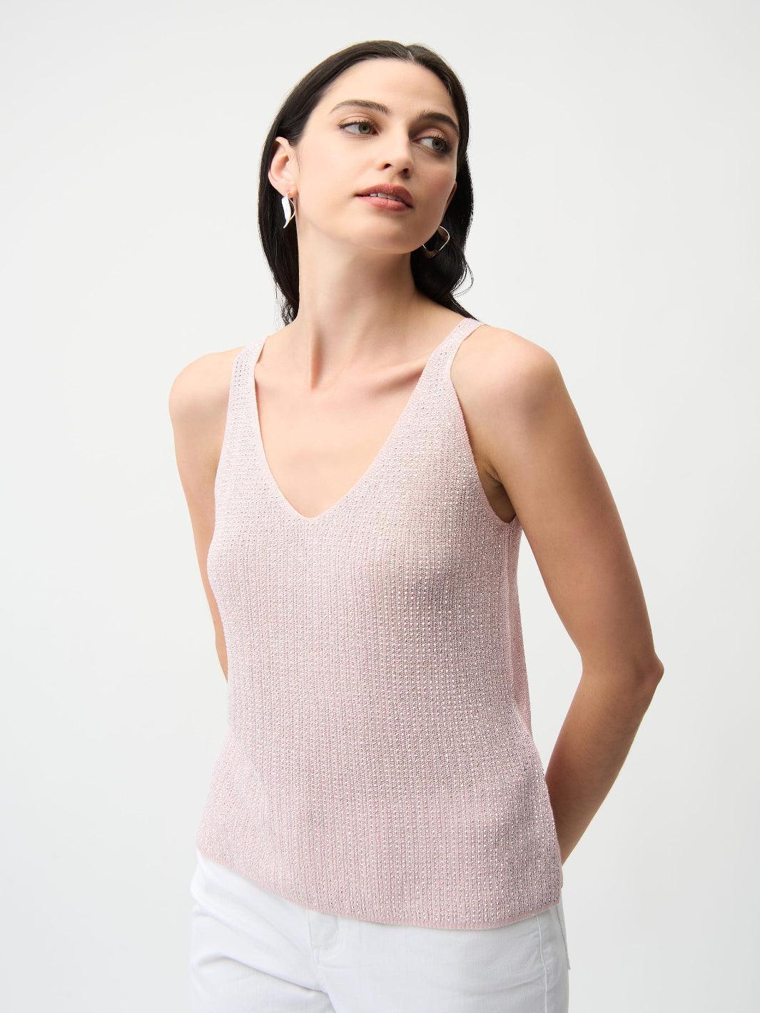 Joseph Ribkoff V-neck Pullover In Petal Pink 252915S26 - Image 2