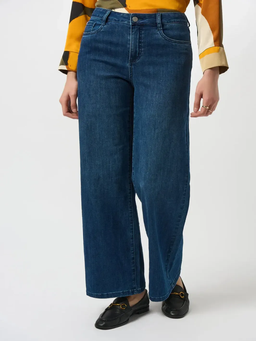 Joseph Ribkoff Wide-leg Jeans In Denim Blue 251968F25 - Image 2